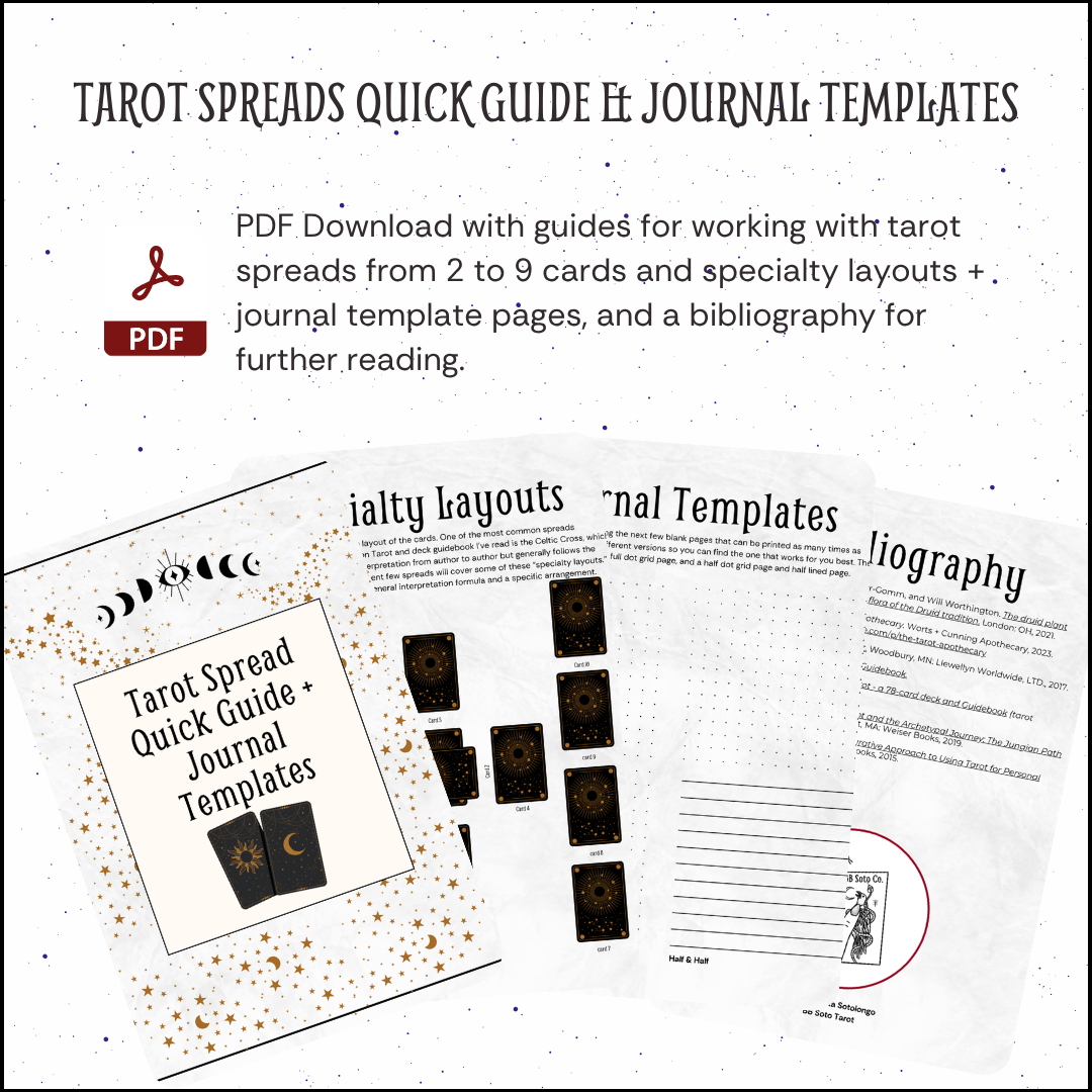 Tarot Spreads Quick Guide & Journal Templates